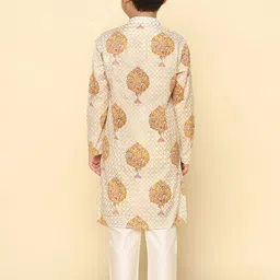 KISAH Boys Ethnic Motifs Printed Regular Kurta With Pyjamas image 4