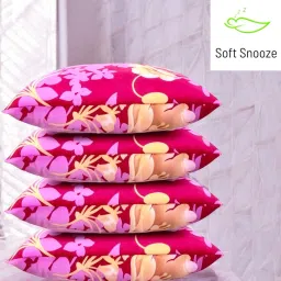 Ultra Soft Luxury Microfibre Floral Sleeping Pillow Pack of 4-image-99