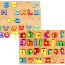 PackOf2 Capital/Small Letter Alphabet Board Educational Learning Puzzle withKnob-image-29