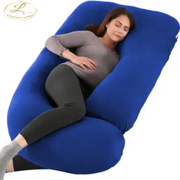 linenovation "Enjoy full-body comfort and support for a more peaceful pregnancy journey." Microfibre Solid Pregnancy Pillow Pack of 1-picture-34
