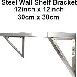 0135 Stainless Steel Wall Mount Shelf, 12Inch x 12inch Shelf Bracket-18