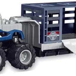 1:43 4WD Diecast Animal Transportation Toys with Friction Powered Truck For Kids-image-43