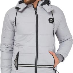Men Colorblock Puffer Jacket-image-5
