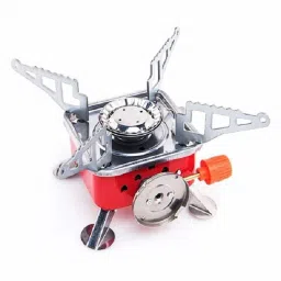 Outdoor Portable Square Shaped Steel Mini Camping Folding Gas Stove Stainless Steel Manual Gas Stove-image-3