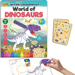 little berry My First Colouring Set for Kids: Dinosaurs- Colouring Kit for Kids, Boys & Girls-picture-15
