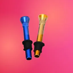 puff smart Metal Bong Shooter Filters 8cm 2 Pcs Aluminium Outside Fitting Hookah Mouth Tip-picture-7