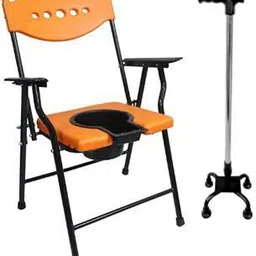 cutfine Free 4 leg stick with Folding 3-in-1 commode chait,toilet chair for love once Commode Shower Chair-picture-16