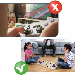clapjoy 2 in 1 Sling Puck , Fastest Finger First(Slingo with game ludo,Snake & Ladder) Party & Fun Board Game image 5
