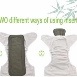 knij Reuseable Washable Baby Cloth Diaper With 5layer Insert Free Size image 3