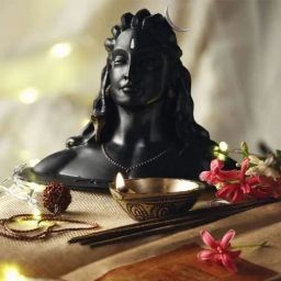 3 INCH Adiyogi Statue A+ Quality Resin Shiv Ji Mahadev Idol For Car Decorative Showpiece - 16 cm image 4