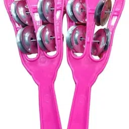 Combo of plastic Manjira Hand Kartal for Bhajan and Hand Cymbals Pack of 2 Kartal Instrument-image-13