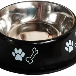 Dog Bowls Bone/Paw (1500ml) Stainless Steel (Black) Dog Bowl with Extra Large Anti Skid Dog Bowls Export Quality(Black) Bone&Paw Pet Bowl for Feeding Dogs Cats and Pets 1500 ML Large Steel Pet Bowl-image-68