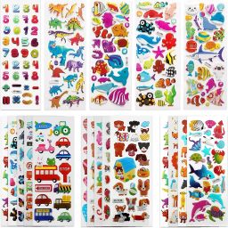 1 inch 10Sheet 3D Cute Puffy Stickers Funny For Kids On Gifts , Self-Adhesive Self Adhesive Sticker-image-59