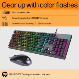 HP KM300F Gaming Keyboard and Mouse Combo Combo Set image 3