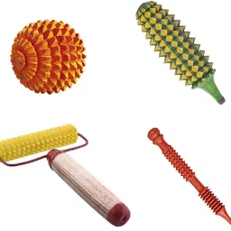 Acupressure Massager and Exerciser Combo Sets Kit(Pack of 4 items) Fitness Accessory Kit Kit-1