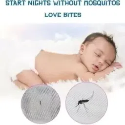 ganapati Polyester Infants Washable Mosquito Net for New Born Baby Machardani Large Size Rectangular Umbrella Mosquito Net Mosquito Net image 5
