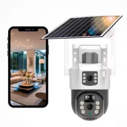 Fire Turtle 5MP+5MP Dual-Lens Solar CCTV Camera – Wireless Security with Night Vision" Security Camera-24