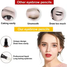 krurotza water proof eyebrow pen natural | eyebrow contouring pen image 4