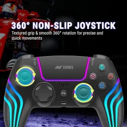 Ant Esports GP400 RGB Wireless Controller With Double Shock, Six- Axis Sensor Gamepad image 5