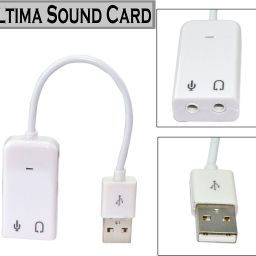 AlexVyan New 7.1 Channel USB External Sound Card Audio Adapter With Mic - Compatible With Windows XP/ME/Vista/2000/Windows 7/Windows 8/Server 2003/Linux/Mac-OS- Plug and Play Compatibility - Supports Virtual 3D Sound - Turn your Front USB Port of Desktop into Audio Input and Mic White-7.1-6 Sound Card image 2