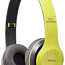 100% SPLASH PROOF PREMIUM QUALITY WIRELESS HEADPHONE WITH MIC FOR CALLING. Bluetooth & Wired Headset-21
