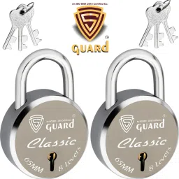 Classic Laser Printed Door Lock,Lock for Gate-65MM-8 Levers,Double LockingSystem Padlock-image-1