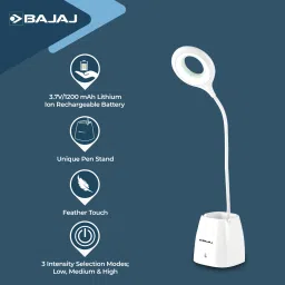 bajaj Acrylonitrile Butadiene Styrene Softlite Led Rc 2W Table Lamp image 4