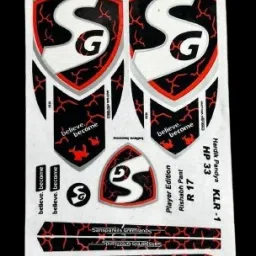 SG RED BAT STICKER01 Bat Sticker-35