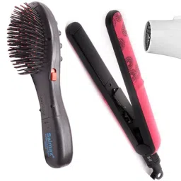 WIB 5 IN 1 Beauty Face Massager Hair Straightener Hair Brush With Hair Dryer Personal Care Appliance Combo-image-93