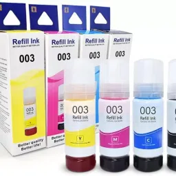 HV Cartridges 003 Refill Ink for Epson L3110,L3115,L3116,L3150,L1110,L3151,L3152,L3156 Printer Black + Tri Color Combo Pack Ink Bottle-image-23