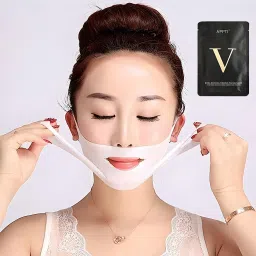 V Shape Mask for Double Chin | Reusable V Shaped Face Slimming & Lifting Strap Face Shaping Mask-4
