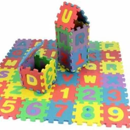 libsadresses Alphanumeric Non-Toxic EVA MAT Puzzle for Kids Interlocking Learning Alphabet and Number Mat|Early Learning Pack of 36 PCS (36 Pieces) image 3