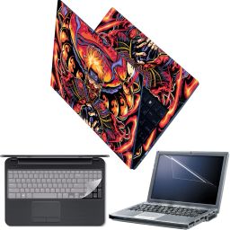 FineArts Full Body Laptop Skin with Screen Guard and Key Guard - Naruto Anime Combo Set-image-10
