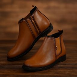 Geniune Synthetic leather,Trendy,Outdoor Partwear Chelsea Boots for Everyday Boots For Men-image-65