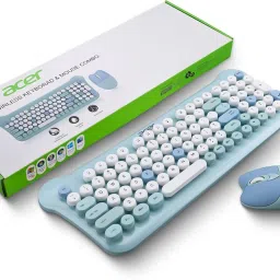 Acer CUTEO 2.4GHz Keyboard & Mouse Combo Wireless Standard Multi-device Keyboard Compatible with Desktop, Laptop, Mac-0