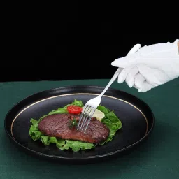 krusan Stainless Steel Dinner Forks Table Forks Set Long Handle Forks for Buffet Forks Stainless Steel Serving Fork Set image 3
