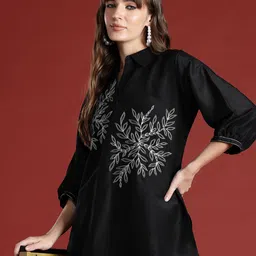 Indo Era Embroidered Tunic & Trouser Co-Ords Set-image-52