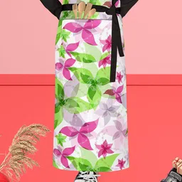 ArtzFolio Black & White Printed Waist To Feet Aprons-image-20