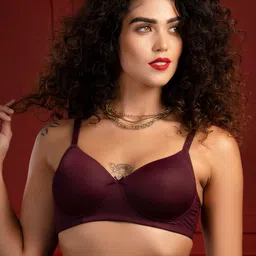 Clovia Purple Lightly Padded Non-Wired Full Cup Bra-picture-44