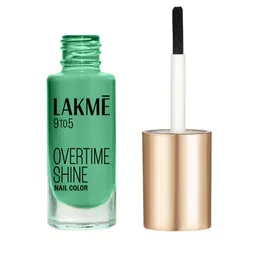 Lakme 9to5 Primer + Gloss Nail Colour - Mint Twist - 6 ml-54