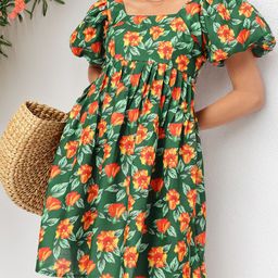 DressBerry Serene Serenity Floral Print Mini Empire Dress-image-41
