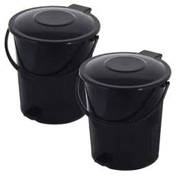 Kuber Industries Black 2 Pieces Pedal Dustbins 10 L Each-32