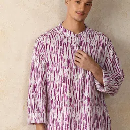 Moara Tie and Dye Printed Straight Pure Cotton Long Kurta-picture-9