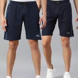 TOM BURG Men Set Of 2 High-Rise Pure Cotton Regular Shorts-image-28
