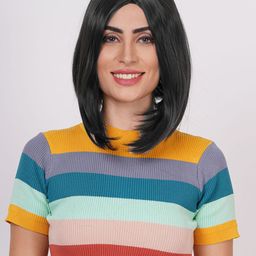 CRIBE Shoulder Length Hair Cut Full Head Hair Extension - Black-17