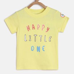 MINI KLUB Infant Boys Typography Printed Cotton T-shirt-image-84