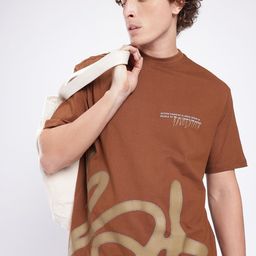glitchez Typography Printed Oversized T-shirt-image-78