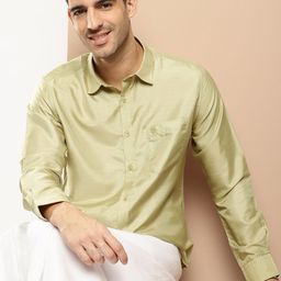 INVICTUS Spread Collar Festive Onam Shirt-image-27