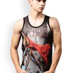 Marvel by Wear Your Mind Men Multicoloured Printed Round Neck T-shirt-image-54