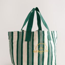 NEXT Striped Pure Cotton Shopper Tote Bag-image-7
